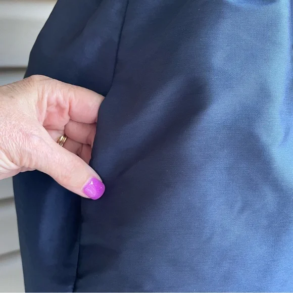 •Alfred Sung• Midnight Blue Ruffle Halter Event Dress - Size 4 - Picture 5 of 9